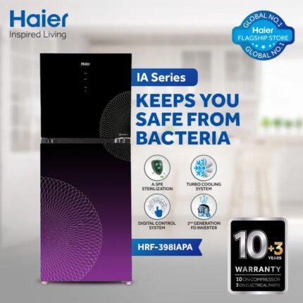Haier HRF-398 IAPA/IARA Inverter Anti-Bacterial 15 CF Refrigerator With Official Warranty